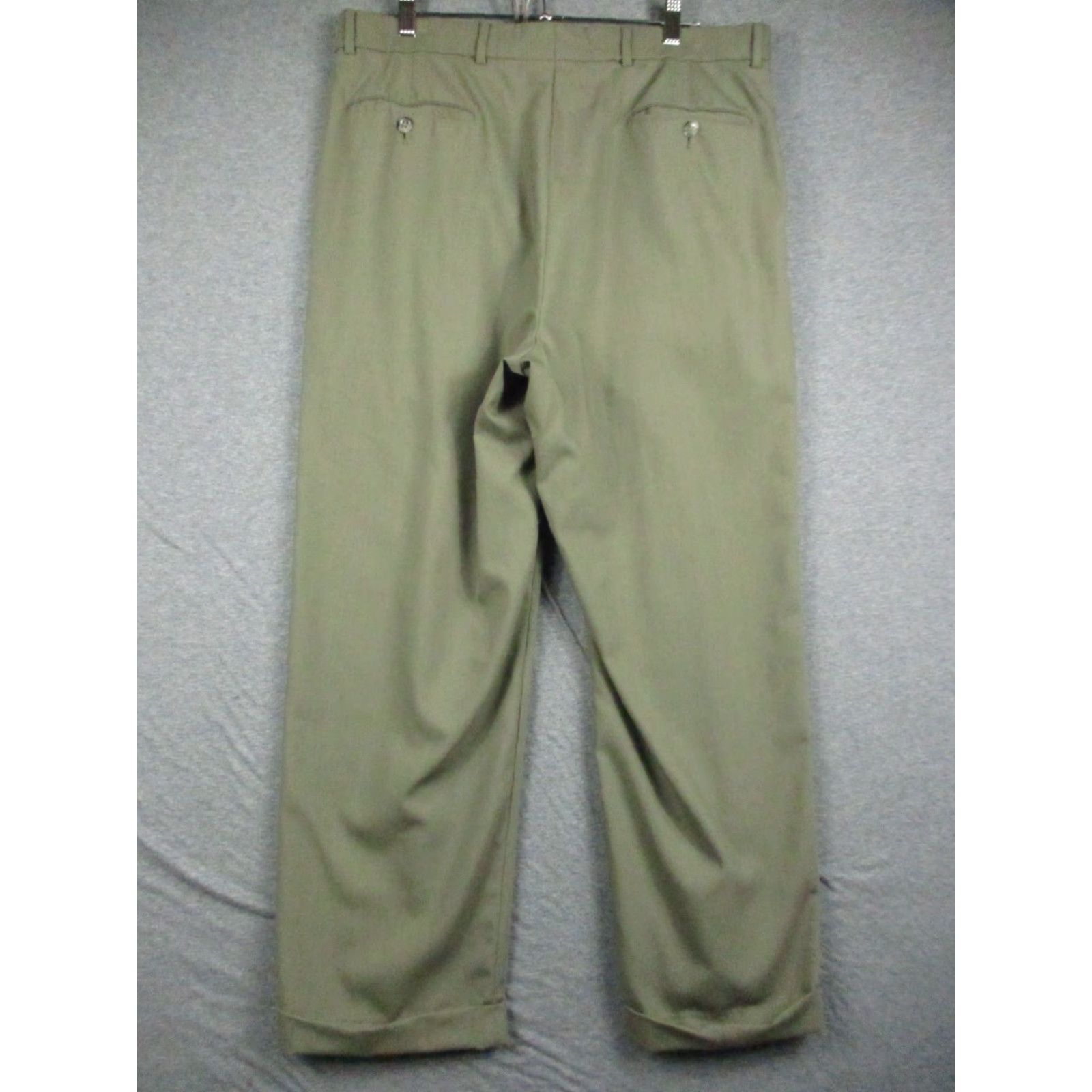 Vintage Ballin Super 120's Wool Dress Pants Men 36x28 Brown Comfort EZE Size US 36 / EU 52 - 4 Thumbnail
