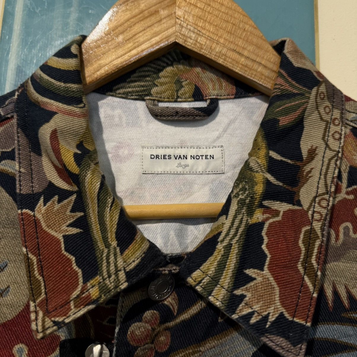 Dries Van Noten Dries Van Noten Floral Denim Jacket SS14 Size US L / EU 52-54 / 3 - 3 Thumbnail