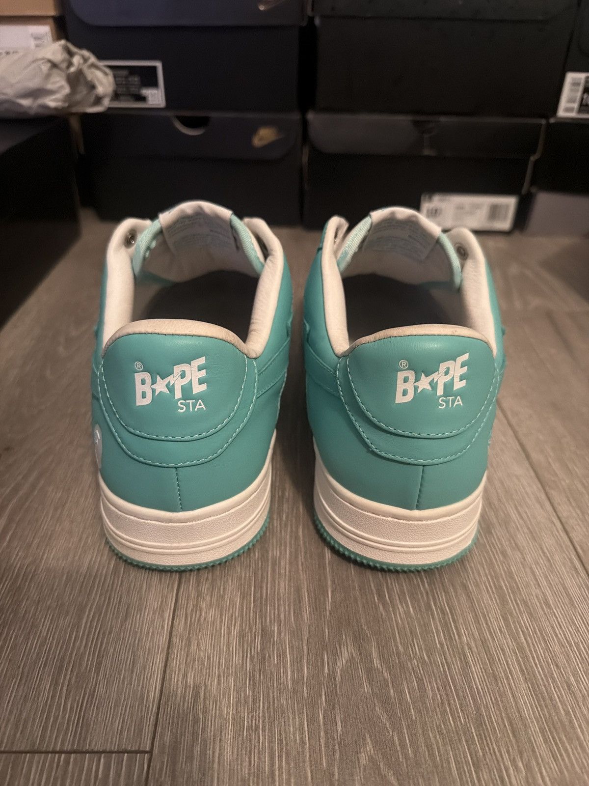Bape 2022 White green bapesta Size US 11 / EU 44 - 4 Thumbnail