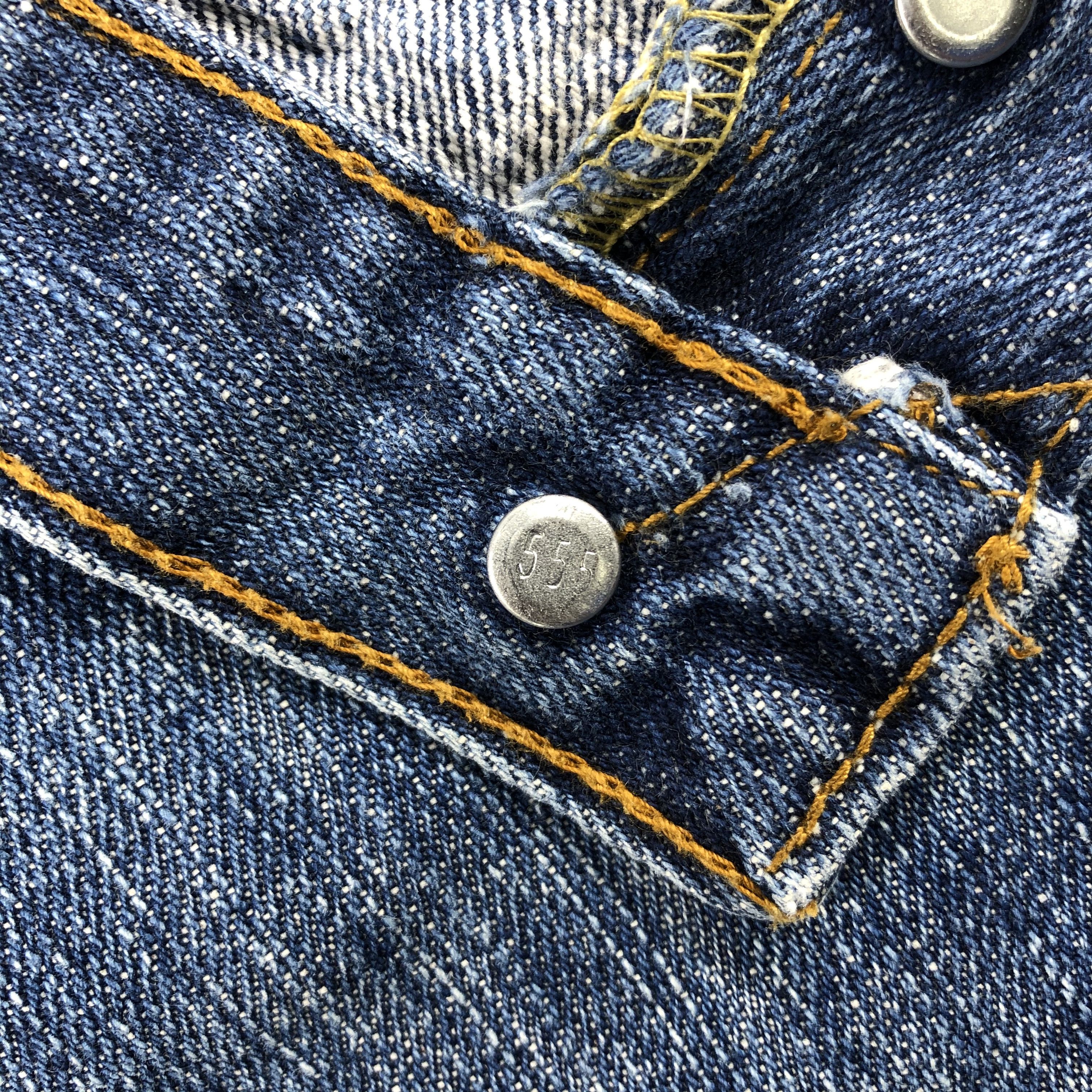 Levi's × Vintage Vintage 90s Blue Wash Levis 501 Jeans-JM1384 Size US 38 / EU 54 - 11 Thumbnail