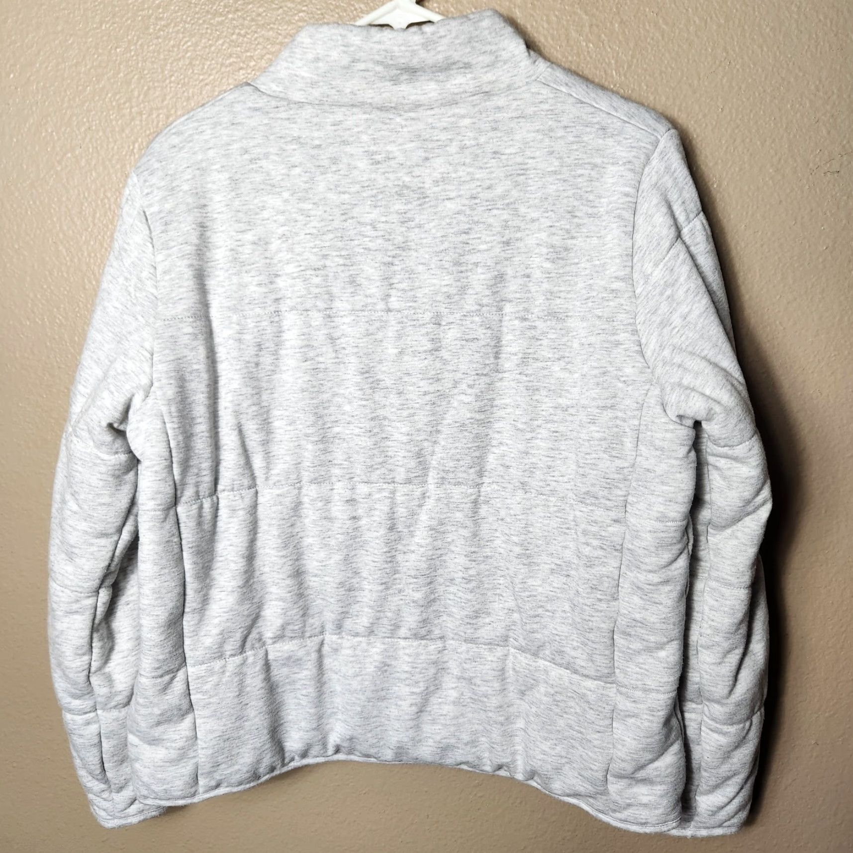 Vintage 3 Dots Light Heathered Gray Knit Puffer Jacket-Size M Women Regular XS? Size M / US 6-8 / IT 42-44 - 6 Thumbnail