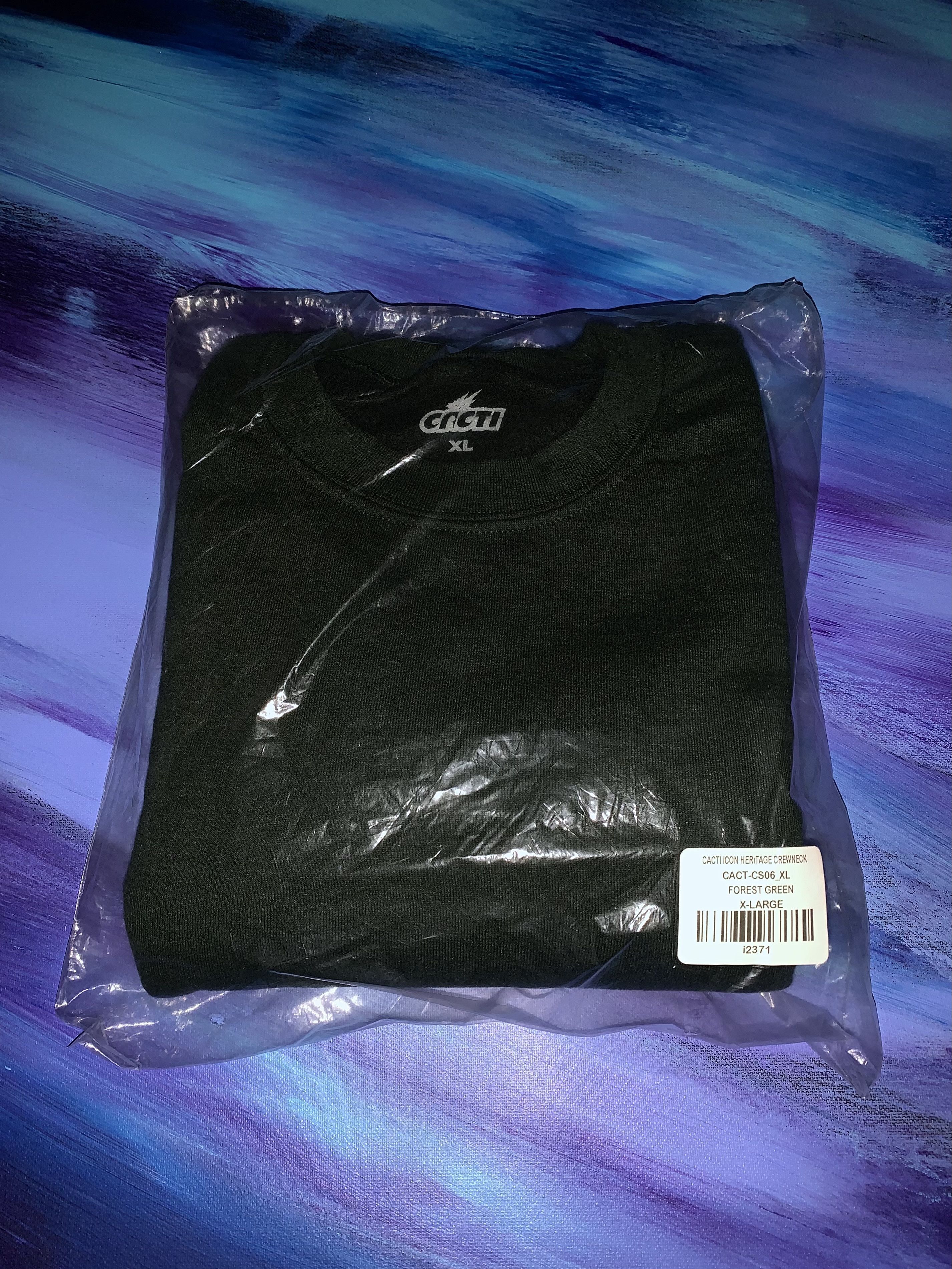 image of Travis Scott Cacti Heritage Sweatshirt in Dark Green, Men's (Size XL)
