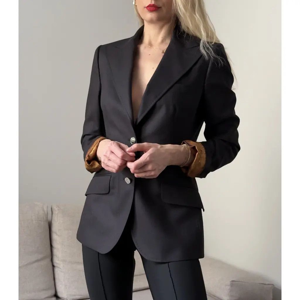 Dolce & Gabbana Dolce & Gabbana Vintage Navy Pinstripe Wool Blazer IT 44 Size M / US 6-8 / IT 42-44 - 1 Thumbnail