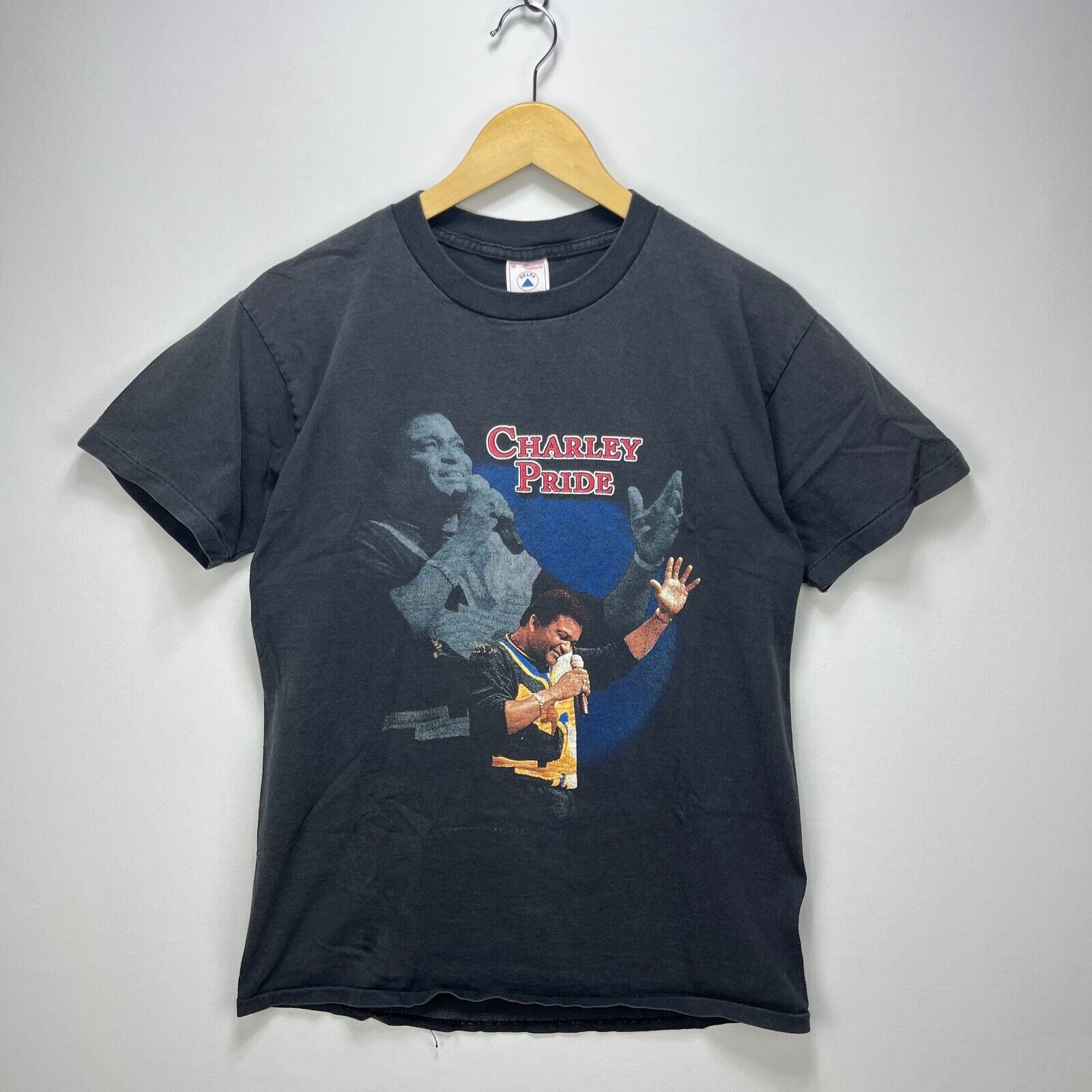 Vintage Vintage 90s Charley Pride Rap Tee Medium Faded Black History Size US M / EU 48-50 / 2 - 1 Thumbnail