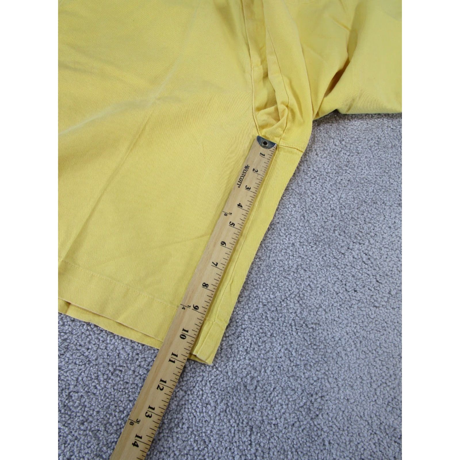 Berle Berle Shorts Mens 38 Yellow Cotton Chinos NEW Size US 38 / EU 54 - 4 Thumbnail