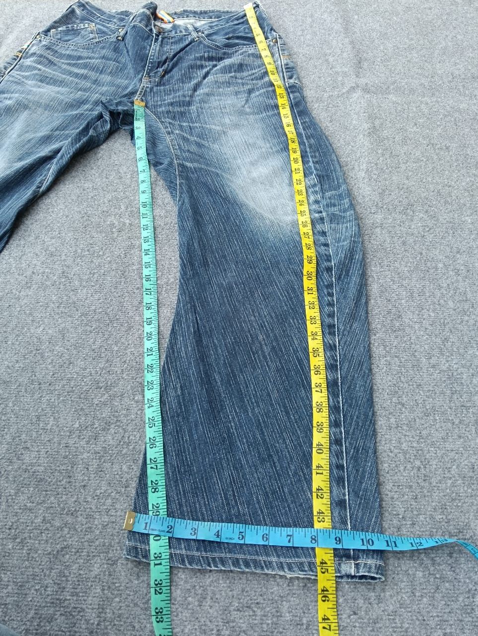 Edwin Edwin XV-FUNCTION Faded Blue Denim Jeans (Twist/Curve Leg)🔥 Size US 35 - 8 Thumbnail