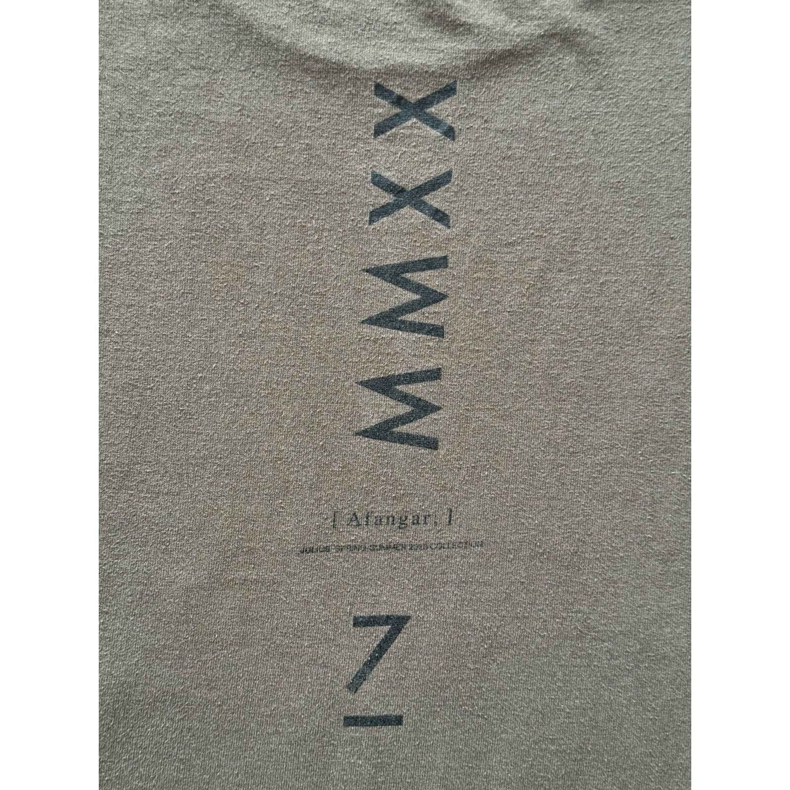 Julius Julius X I.T Oversized Cropped Heavy Cotton T-Shirt Size US L / EU 52-54 / 3 - 3 Thumbnail