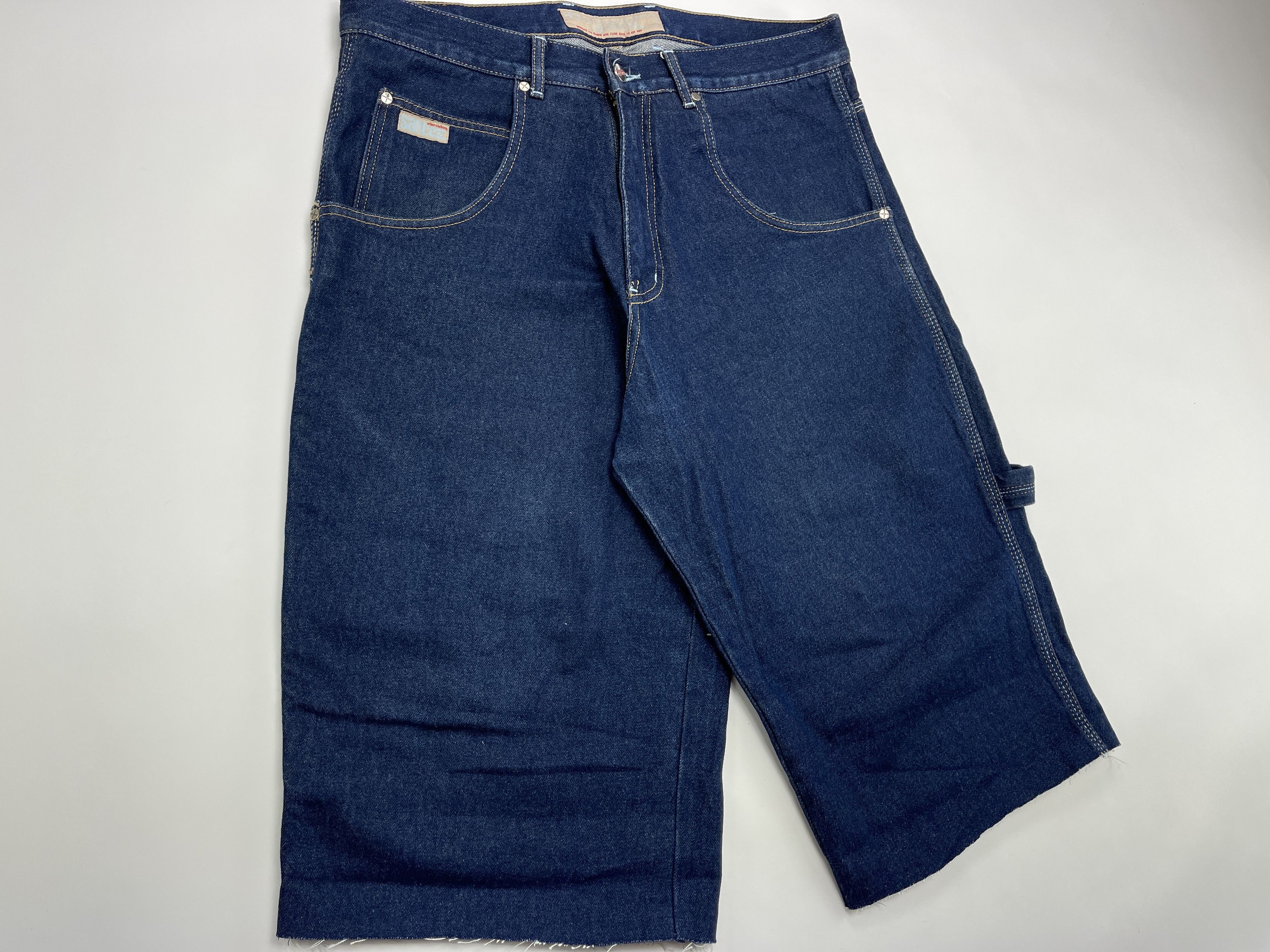 Vintage Sancezz jeans shorts, vintage skater shorts, 90s hip hop 34 Size US 34 / EU 50 - 8 Thumbnail