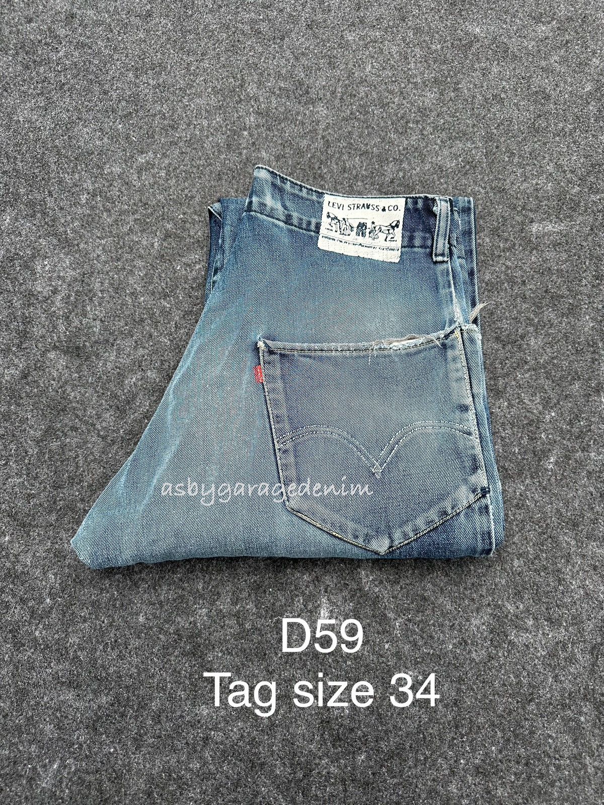 Levi's Vintage Levis 702 Baggy Destroyed Denim 34x32 D59 Size US 34 / EU 50 - 16 Thumbnail