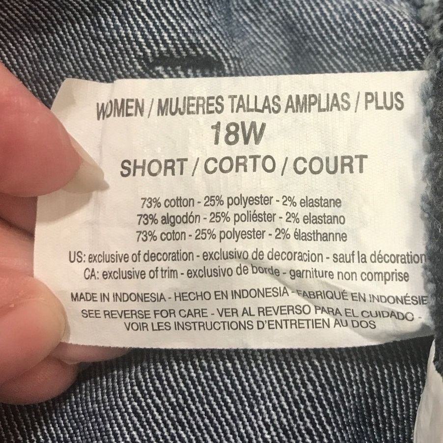 Gloria Vanderbilt Gloria Vanderbilt Amanda Black Denim High-Rise Jean 18W Size 40" / US 18 - 5 Thumbnail