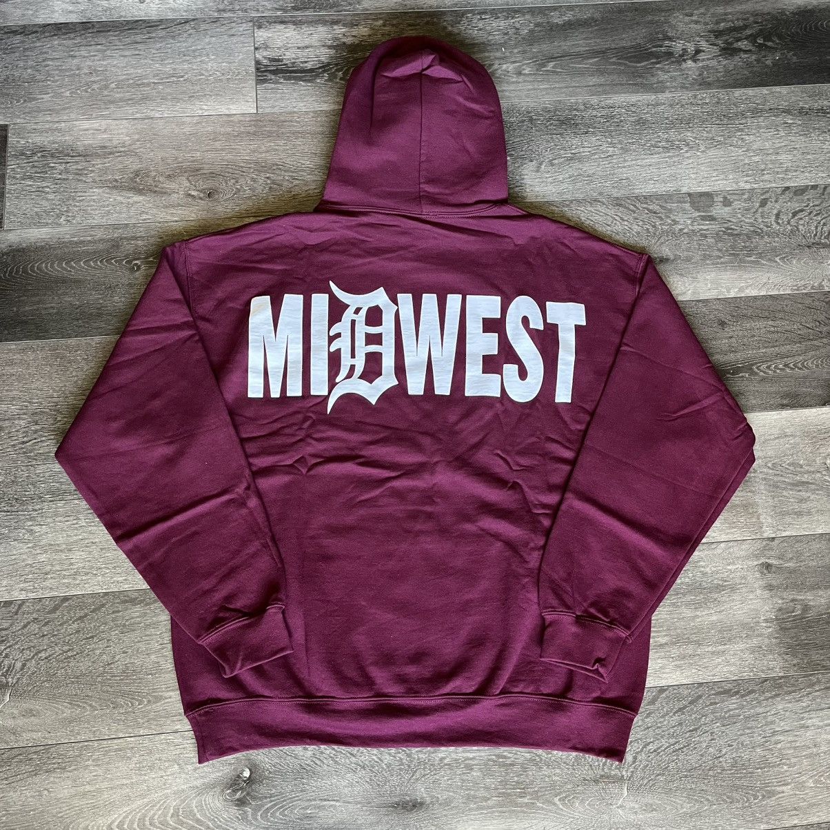 S4LEM S4LEM Salem Midwest Logo Hoodie Burgundy Size US S / EU 44-46 / 1 - 1 Thumbnail