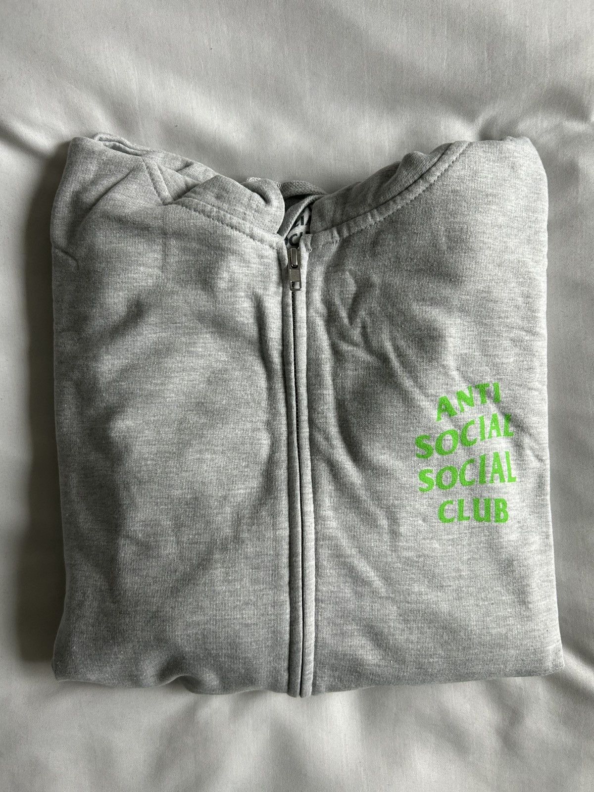 Anti Social Social Club Anti Social Social Club Zip Up Sweatshirt Grey/Electric USA Size US L / EU 52-54 / 3 - 1 Thumbnail