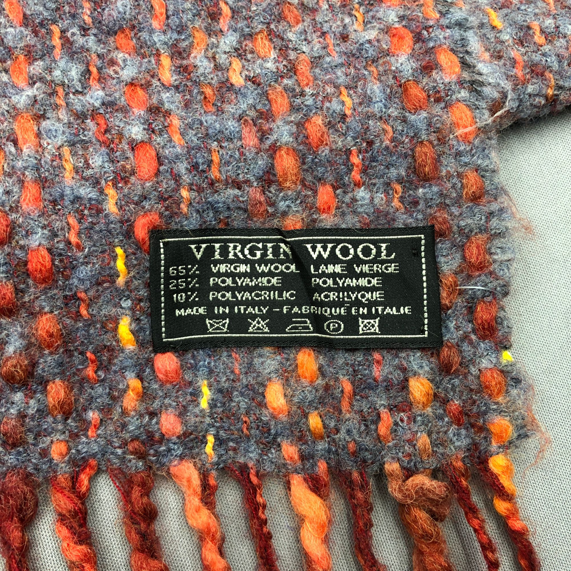 Vintage Vintage Pour La Frime Scarf Muffler Wool Cashmere Scarves Size ONE SIZE - 5 Thumbnail