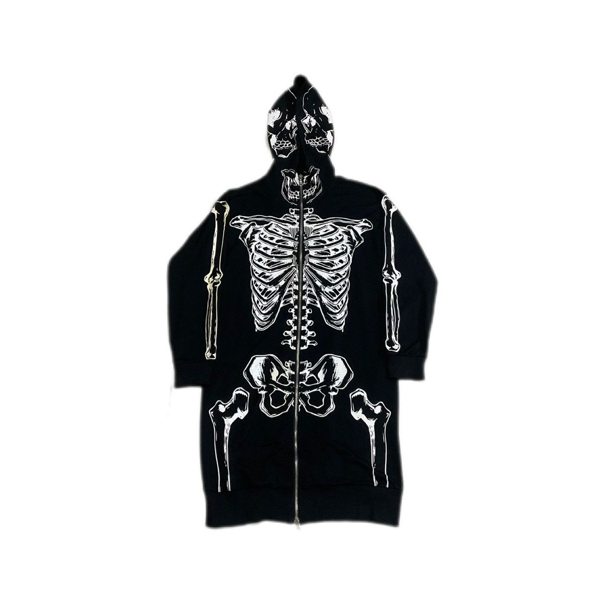 Hysteric Glamour × If Six Was Nine × Seditionaries 🔥Sick Y2K Glad News Skeleton Hoodie Zipper Punk Size US L / EU 52-54 / 3 - 1 Thumbnail