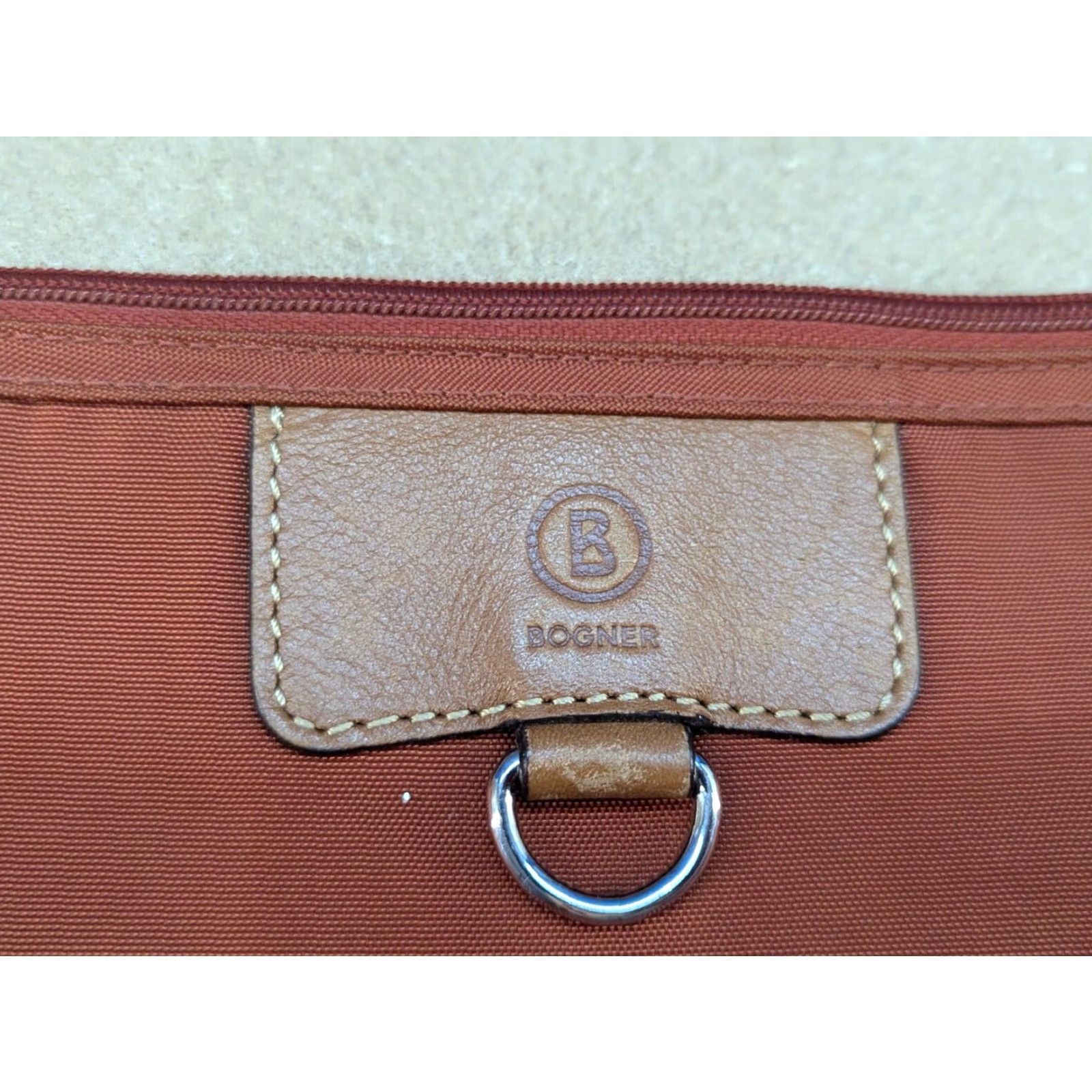 Bogner Bogner Womens Brown Shoulder Hand Bag Ladies Crossbody Bag Medium Brown Polyester Nylon Lining Pockets Handle Zip Vintage? No Size ONE SIZE - 6 Thumbnail