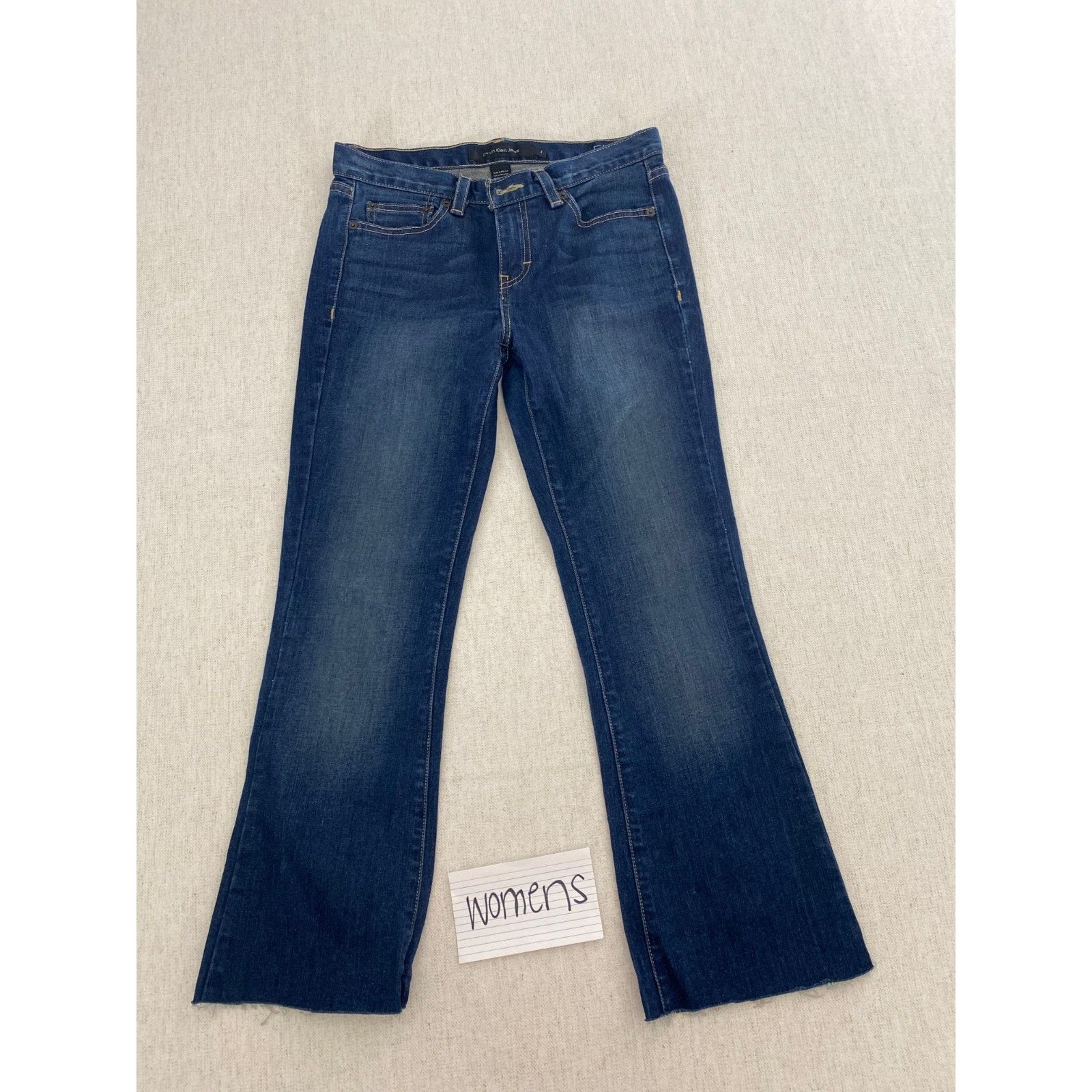 Calvin Klein Calvin Klein Jeans Womens Size 2 Blue Denim Flare Leg Size 26" / US 2 / IT 38 - 11 Thumbnail