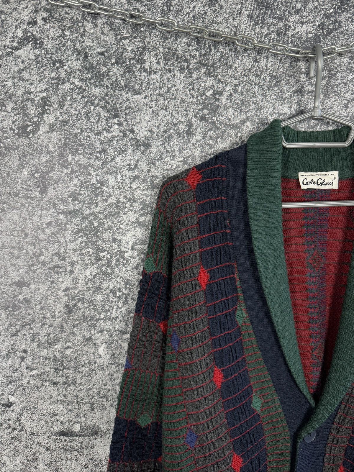 Carlo Colucci Carlo Colucci Vintage Cardigan Wool Designer Sweater Size 52 Size US XL / EU 56 / 4 - 3 Thumbnail