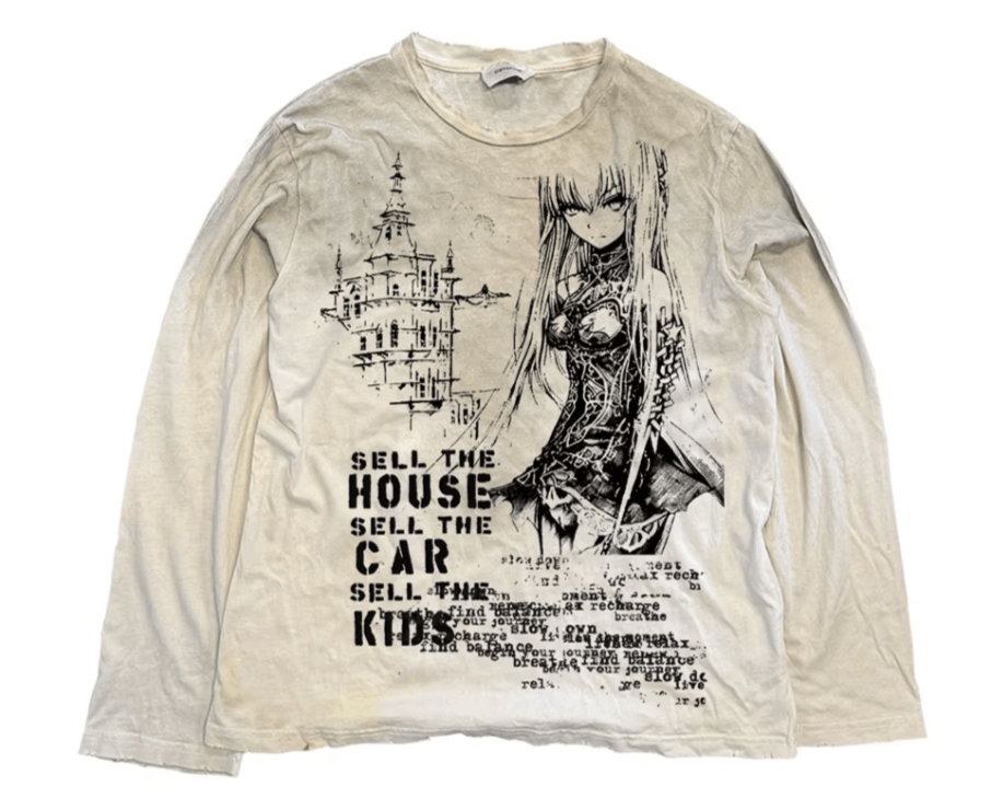 Japanese Brand Destroyed Dirty T Shirt Size US M / EU 48-50 / 2 - 3 Thumbnail