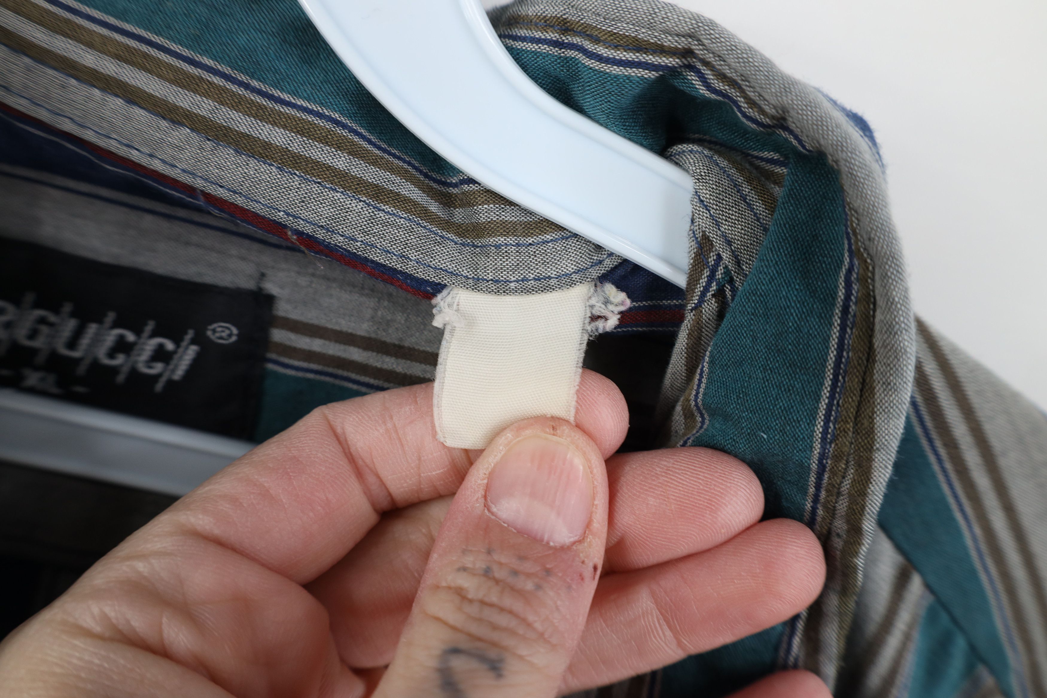 Vintage Vintage 90s Streetwear Block Collared Button Down Shirt Size US XL / EU 56 / 4 - 8 Thumbnail