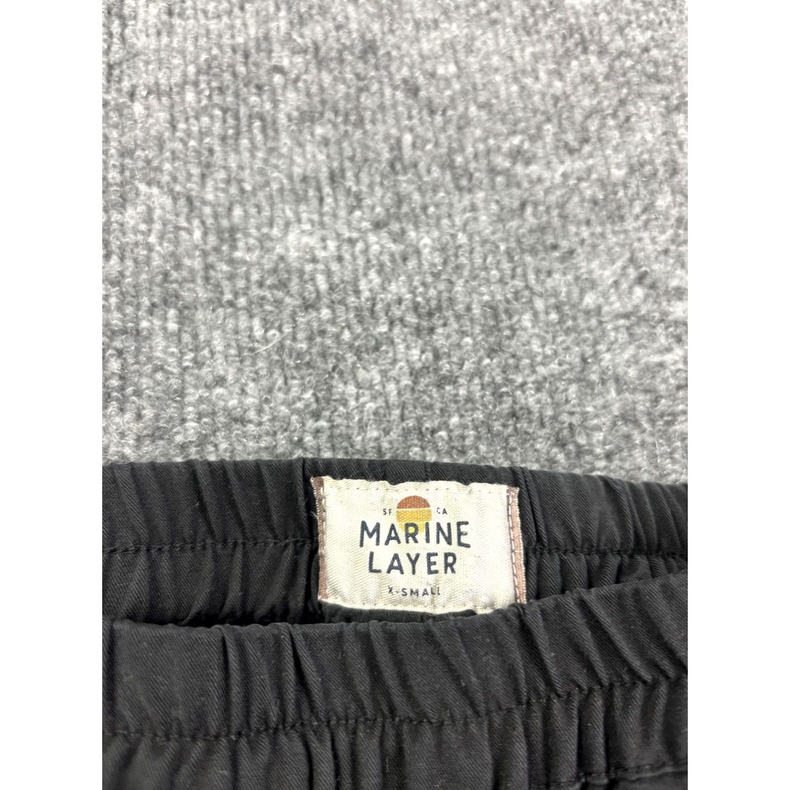 Marine Layer VINTAGE Marine Layer Pants Womens XS Black Modal Jogger Elastic Waist Stretch Tapered Size 26" / US 2 / IT 38 - 2 Thumbnail