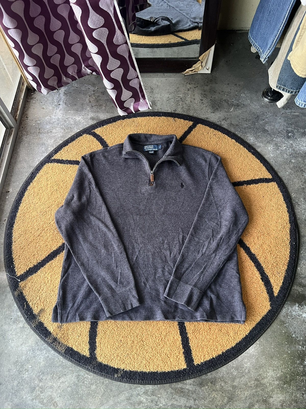Polo Ralph Lauren 🔥Vintage Polo Ralph Lauren Half Zipper Fleece Size US L / EU 52-54 / 3 - 1 Thumbnail