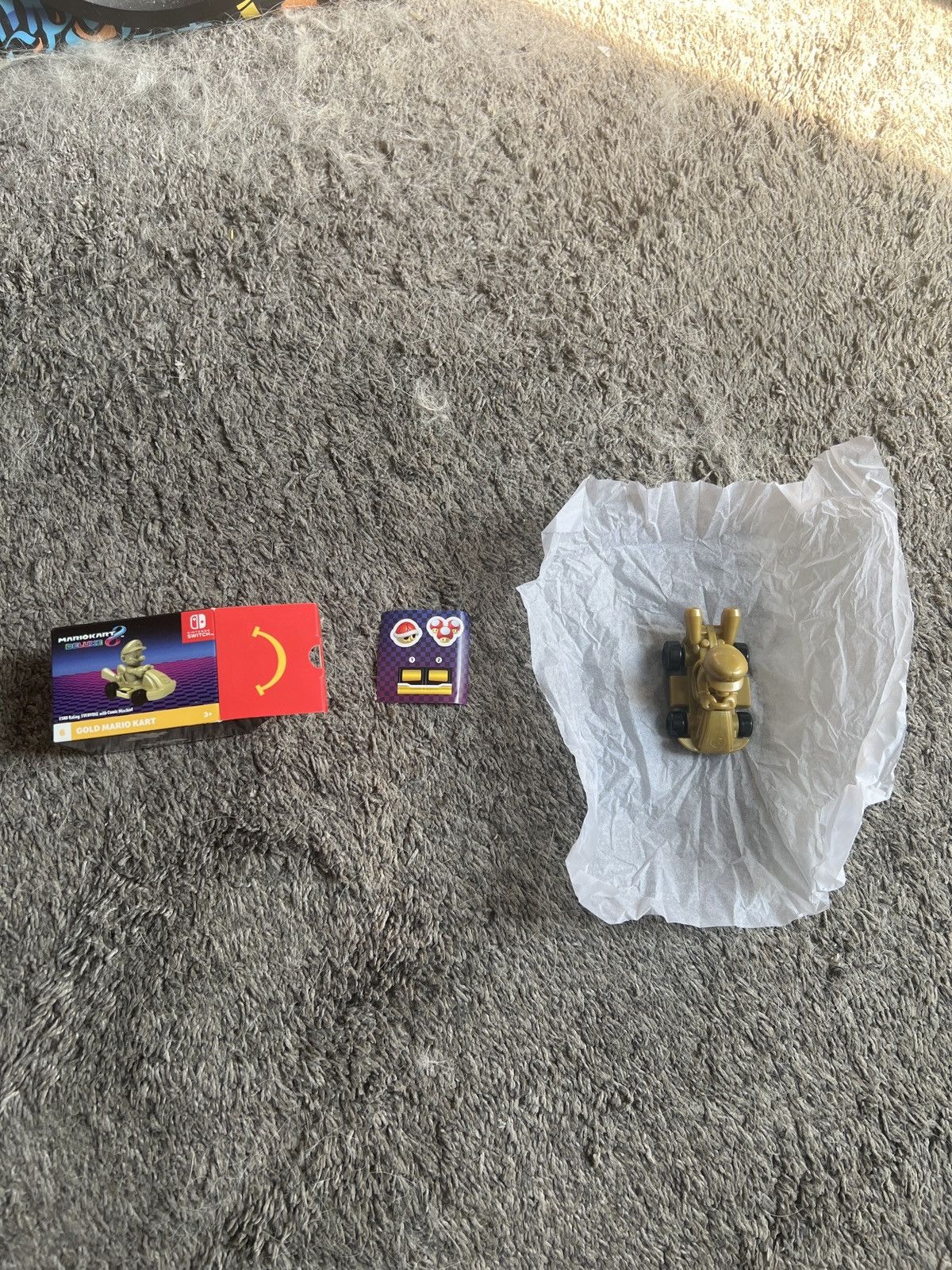 Nintendo 2024 McDonald’s Nintendo Mario Kart 8 Deluxe Gold Mario Kart Size ONE SIZE - 1 Thumbnail