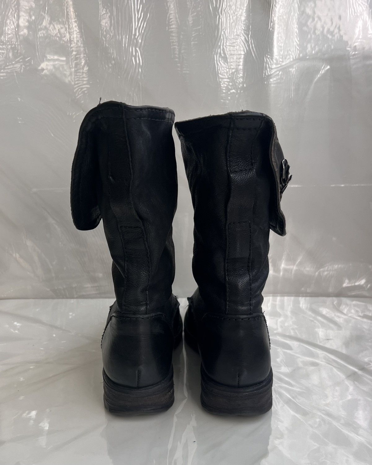A.S.98 As 98 Airstep Zipper Boho Black Biker distressed boot Size US 8 / IT 38 - 6 Thumbnail