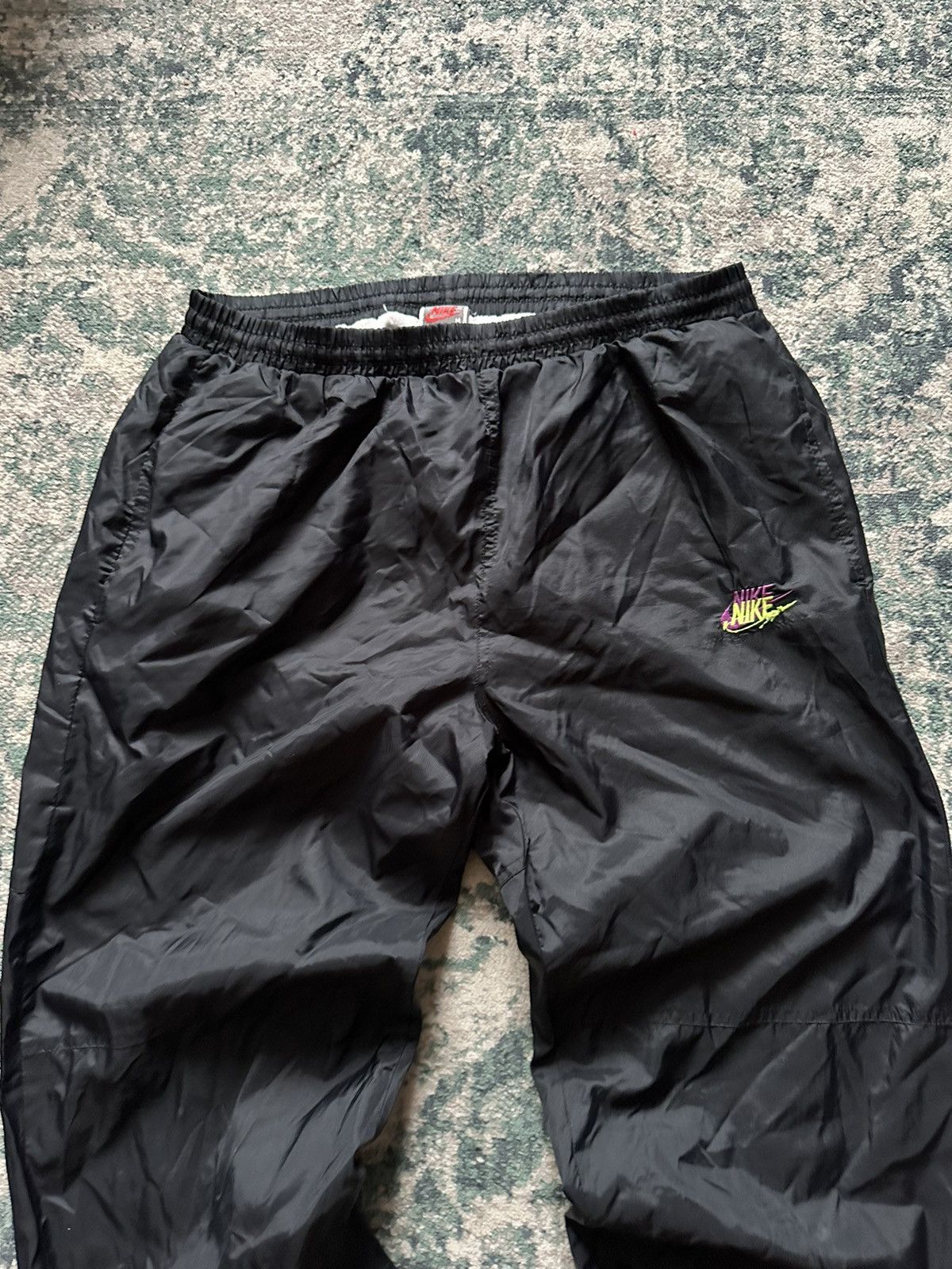 Nike × Skepta VINTAGE NIKE SWOOSH TN SKEPTA STYLE NYLON TRACK PANTS M Size US 32 / EU 48 - 3 Thumbnail