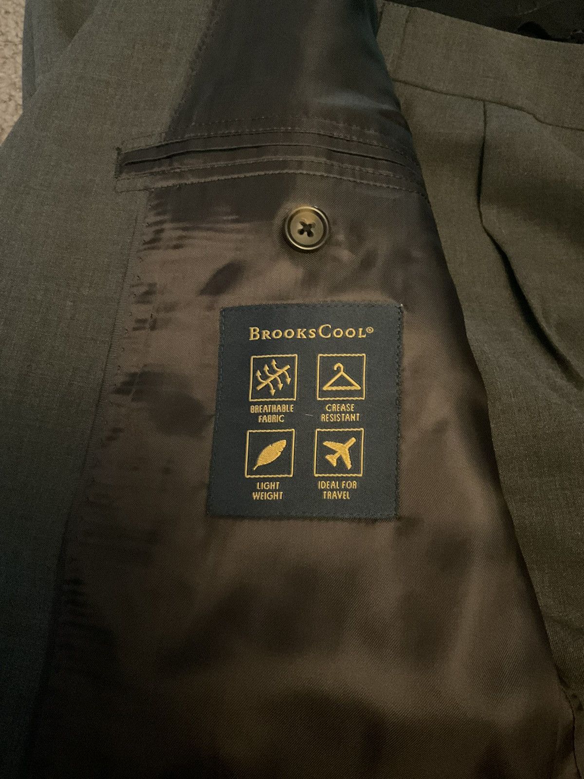 Brooks Brothers Brooks Brothers Madison BrooksCool Full Canvas Gray 2pc Suit Size 40R - 5 Thumbnail