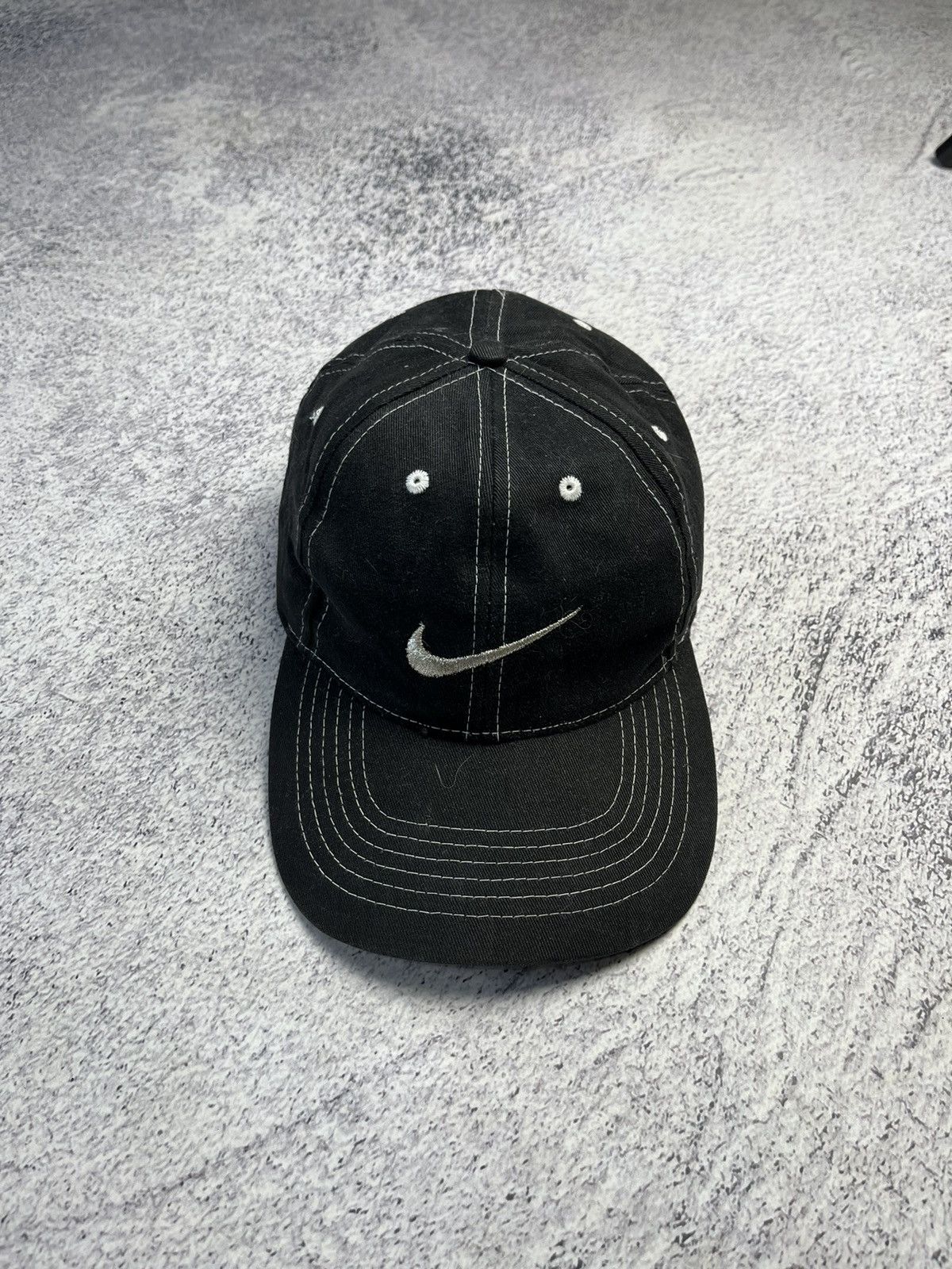Nike Vintage Nike Cap Hat Small Logo Swoosh One Size Size ONE SIZE - 2 Thumbnail