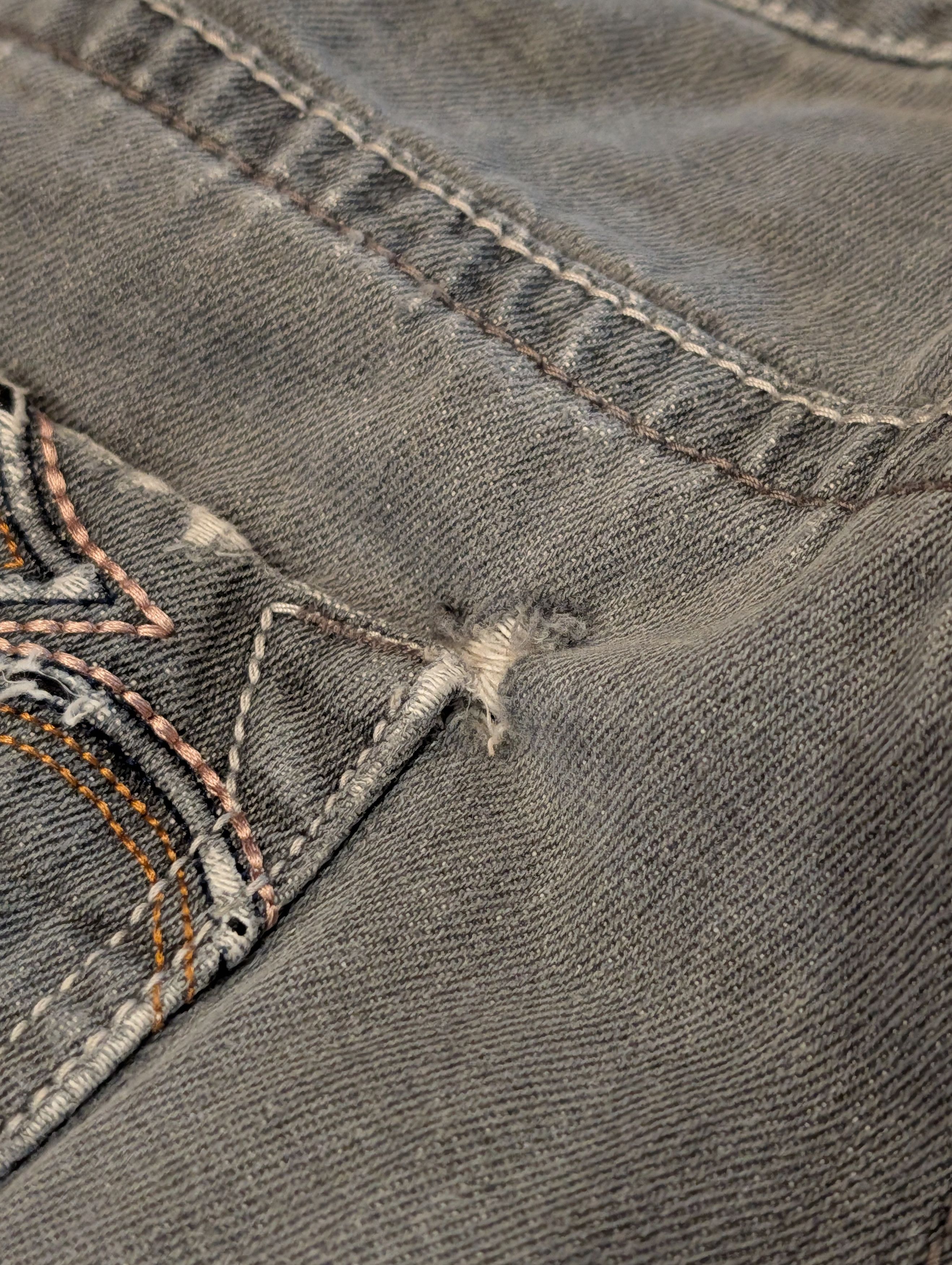 Southpole White Tag Premium Y2K Baggy Embroidered Jeans 40X32 Fleur Size US 40 / EU 56 - 5 Thumbnail