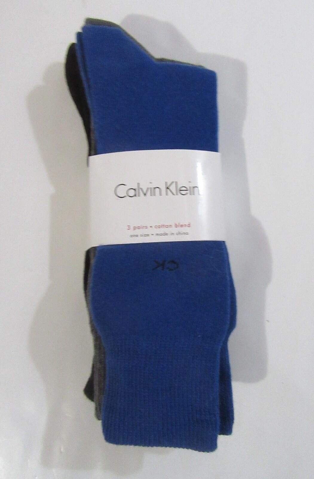 Calvin Klein Calvin Klein Mens Trouser Dress Socks Solid 3 pack Size ONE SIZE - 1 Thumbnail