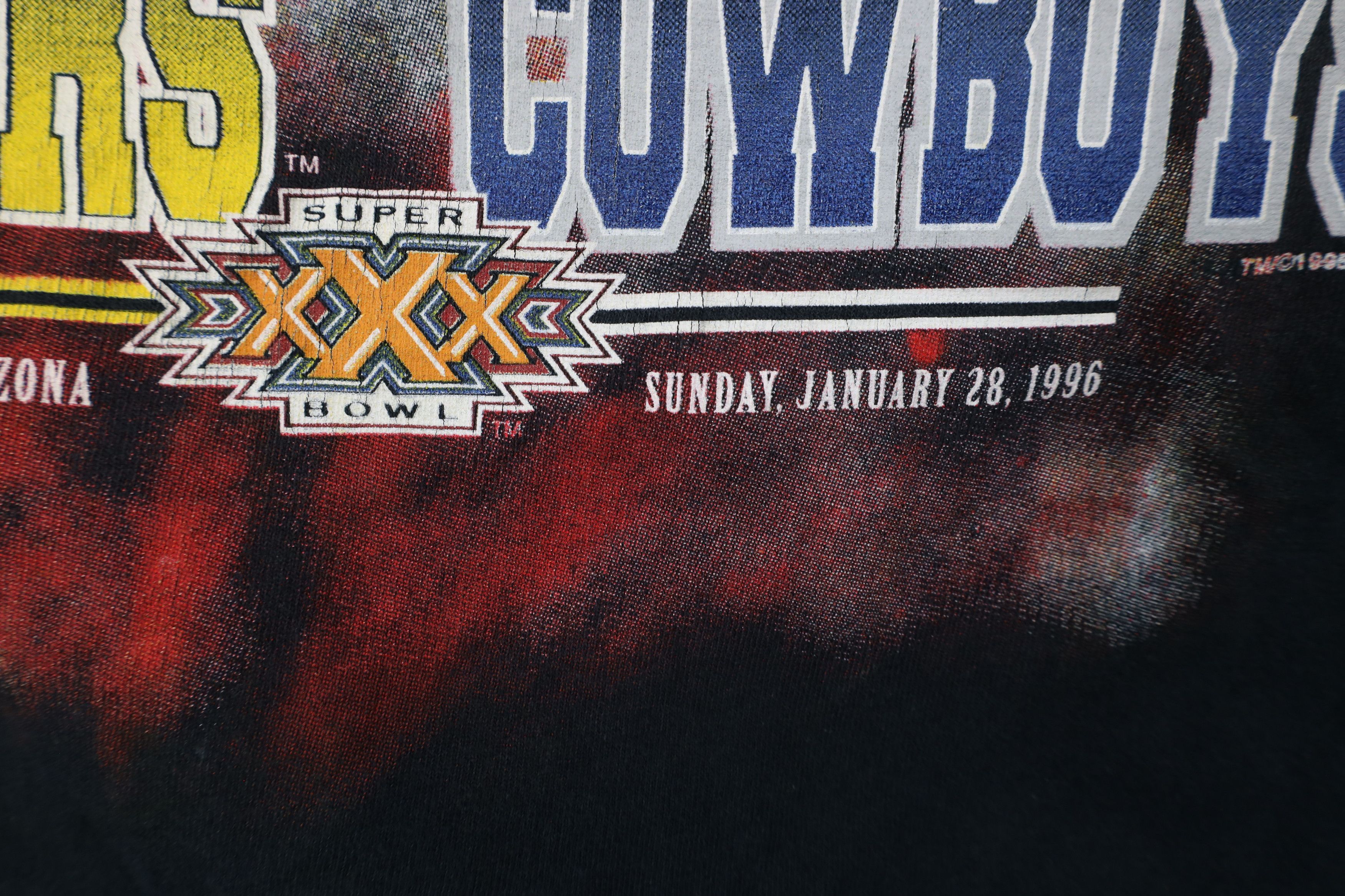 Vintage Vintage 90s Pittsburgh Steelers Dallas Cowboys T-Shirt USA Size US L / EU 52-54 / 3 - 9 Thumbnail