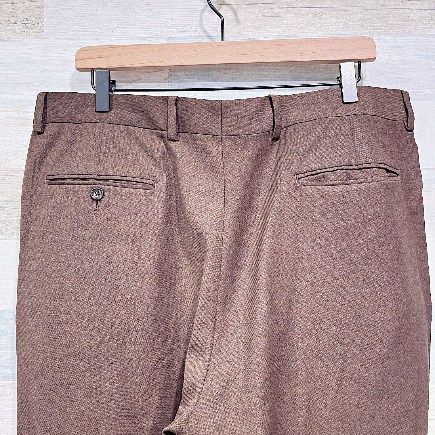 Jos. A. Bank Jos A Bank Wool 2 Piece Suit Brown Mens 43L Jacket 37L Pants Size 42L - 13 Thumbnail