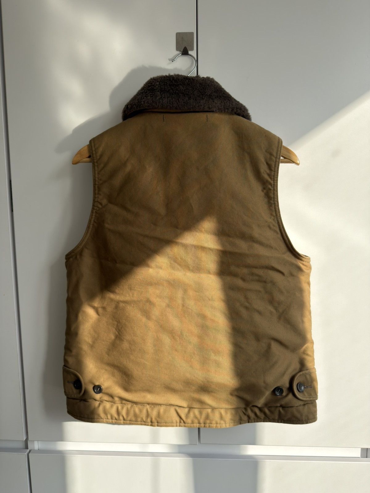 Iron Heart Iron Heart Whipcord N-1 Type Deck Vest Khaki S made in Japan Size 44S - 14 Thumbnail