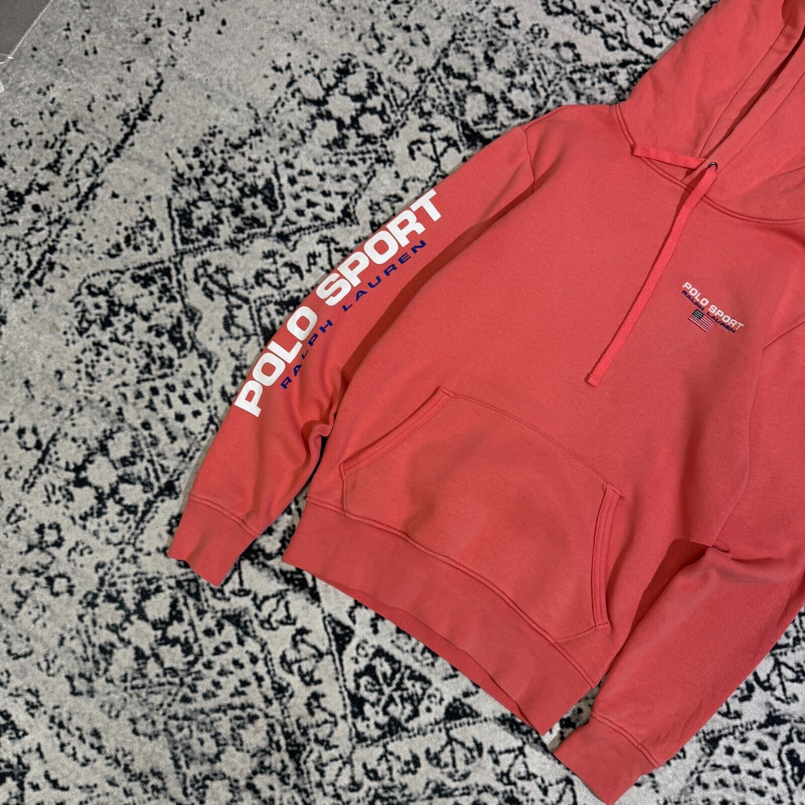 Polo Ralph Lauren Vintage Ralph Lauren Unisex Pink Cotton Hoodie Size XS Polo Size US XS / EU 42 / 0 - 4 Thumbnail