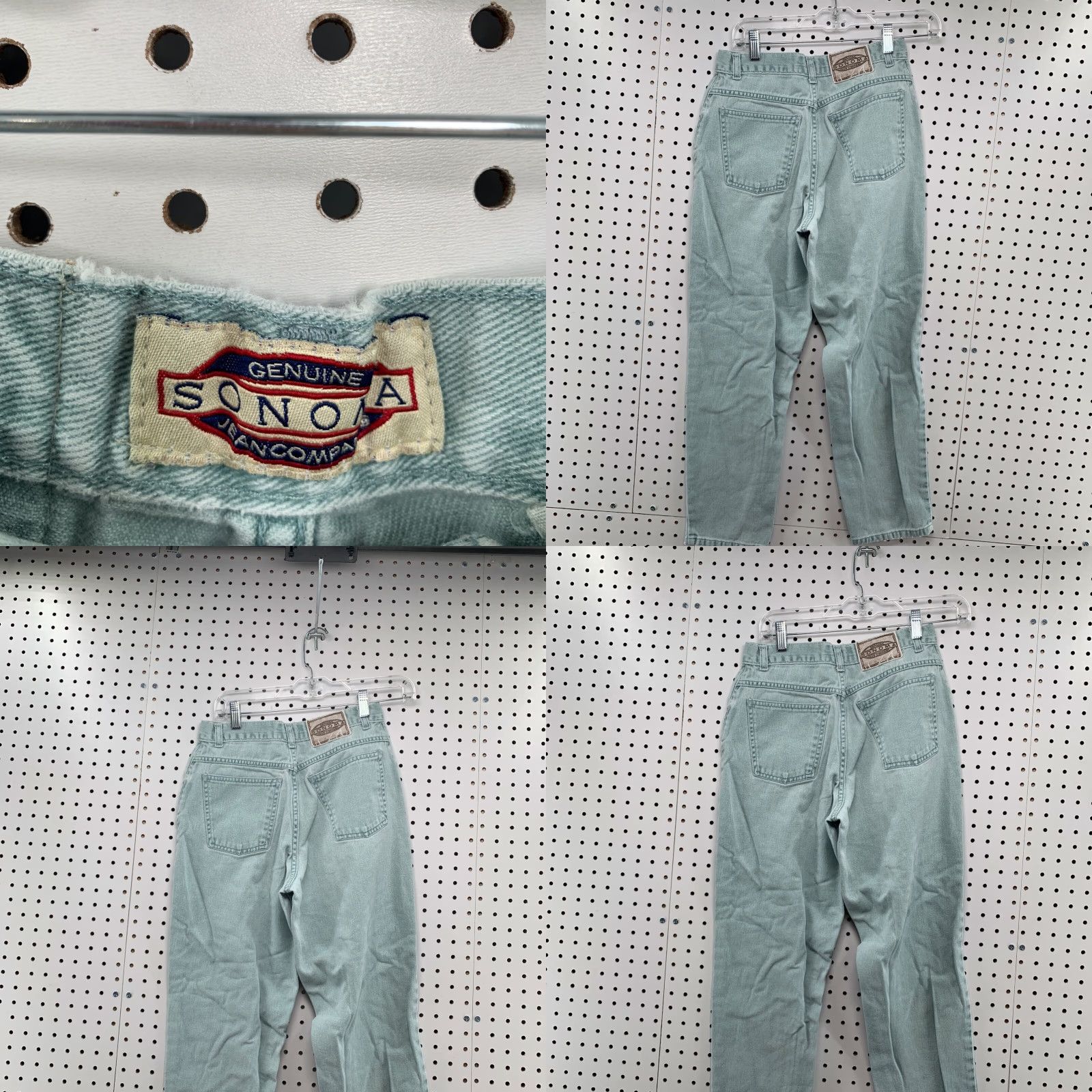 Vintage Vintage Sonoma Jeans 10P Petite Mom High Rise Straight Blue Denim 26X25 Womens Jeans Size 32" / US 10 / IT 46 - 10 Thumbnail