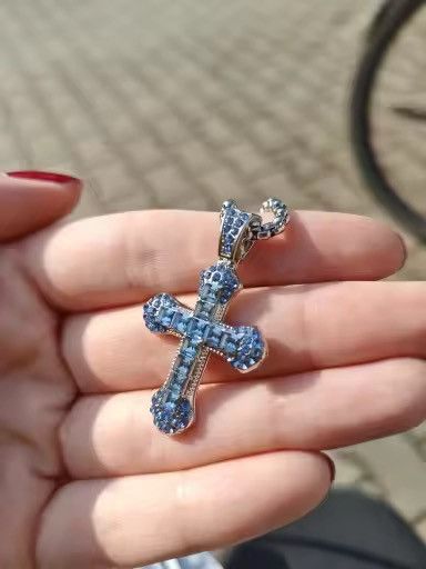 Jewelry Unique Carved Cross Pendant Necklace Size ONE SIZE - 4 Thumbnail