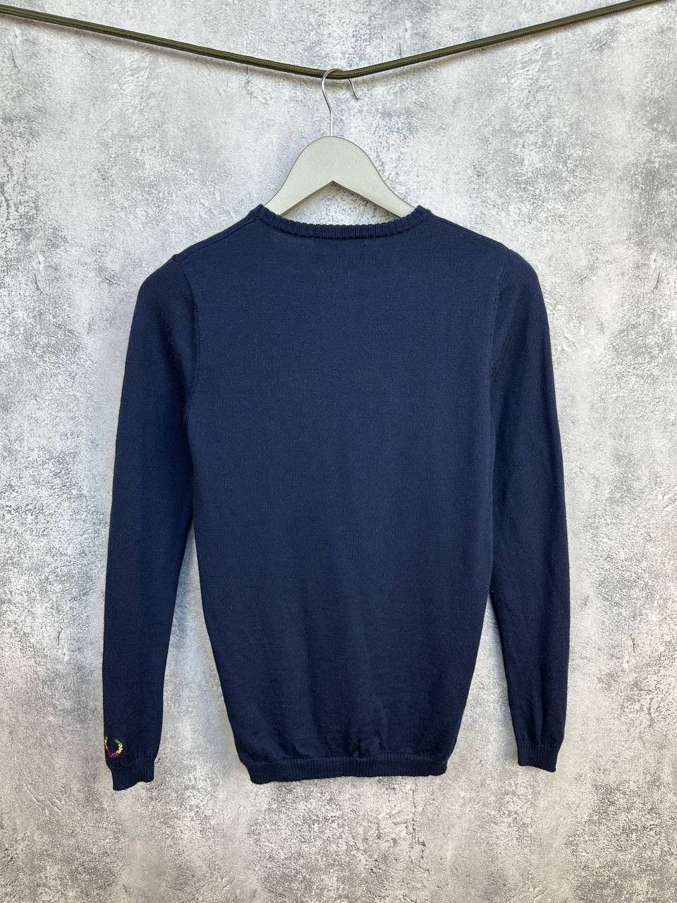 Bella Freud Fred Perry x Bella Freud DJ Fred Graphic Wool Jumper Navy Size S / US 4 / IT 40 - 2 Thumbnail
