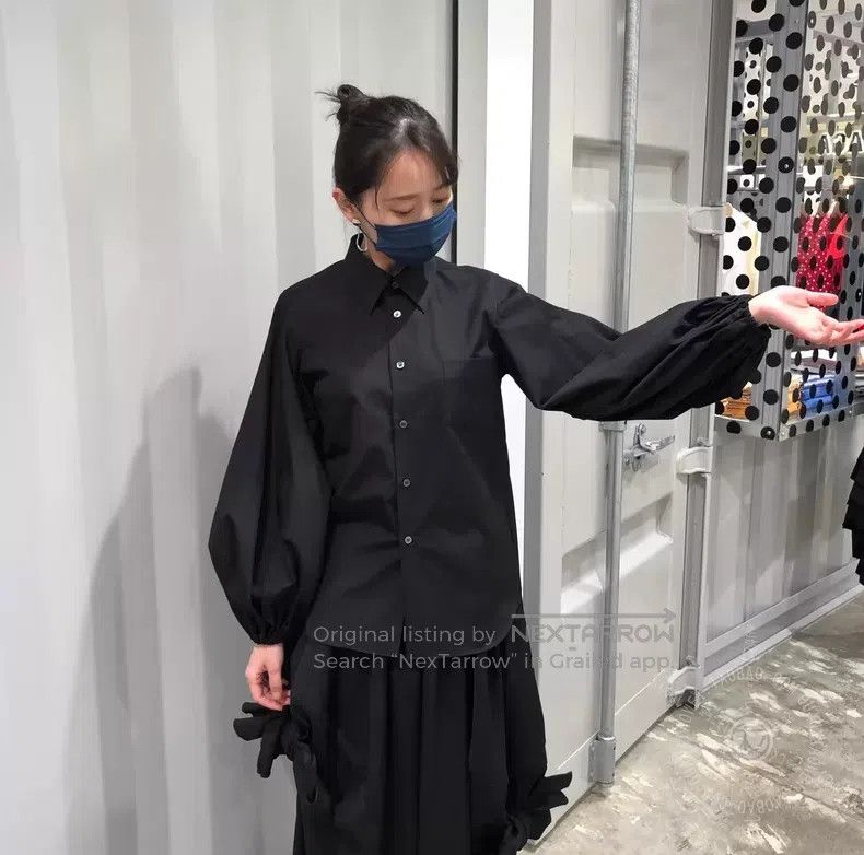 Comme des Garcons Comme Des Garcons Elastic bubble sleeve pointed collar shi Size S / US 4 / IT 40 - 2 Thumbnail