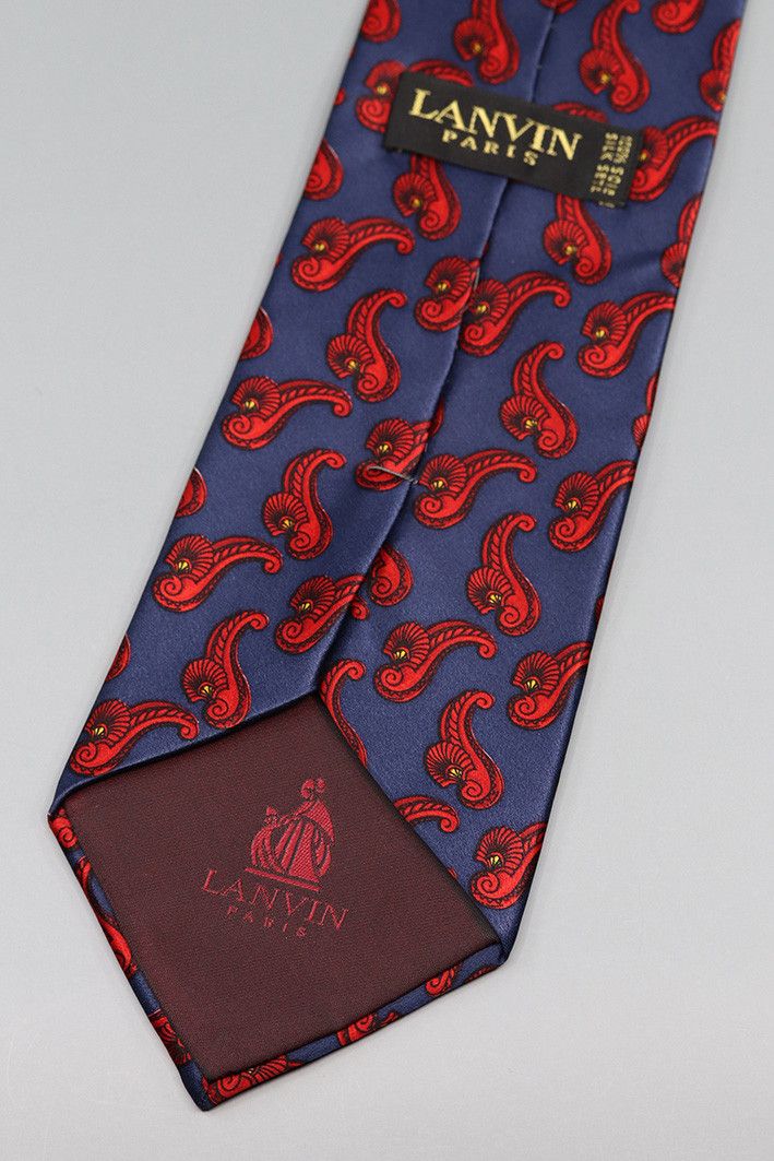 Lanvin Lanvin Paris Vintage Silk Tie Size ONE SIZE - 2 Thumbnail