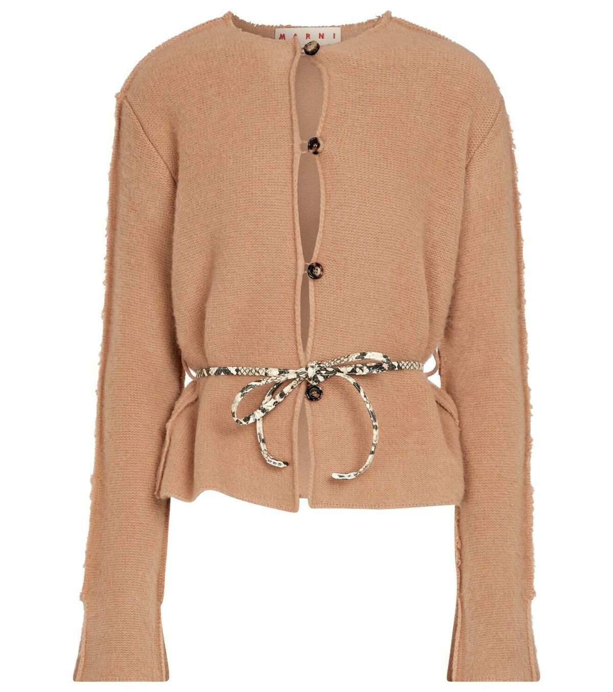 Marni o1y1125 Cardigan in Camel Size M / US 6-8 / IT 42-44 - 1 Thumbnail