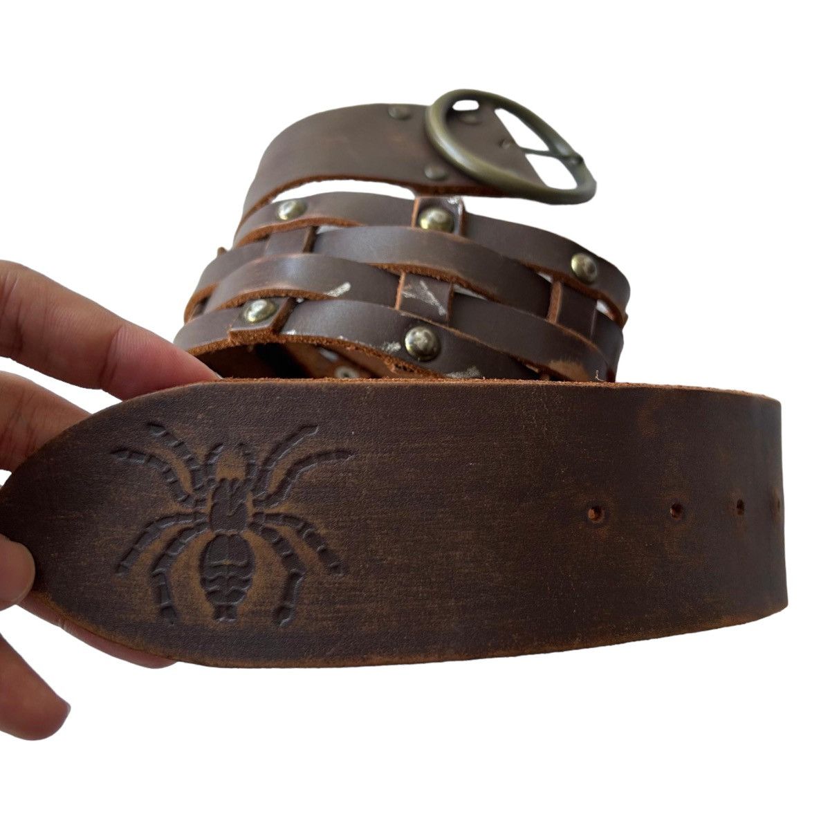 14th Addiction × If Six Was Nine × Le Grande Bleu (L.G.B.) L.G.B Spyder Brown Belt Size 30 - 2 Thumbnail