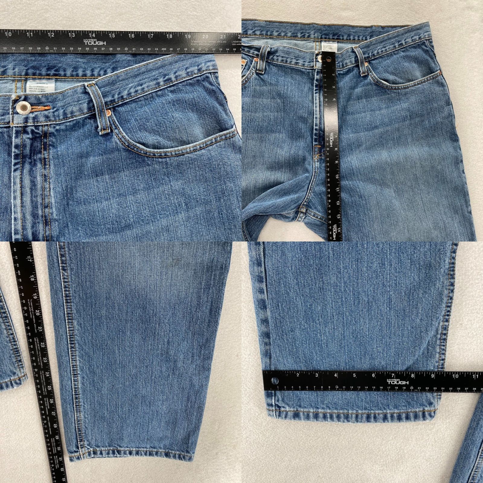 Vintage Cinch White Label Jeans Mens 40x32 Relaxed Straight Blue Denim Western Cowboy Shirt Size US 40 / EU 56 - 8 Thumbnail