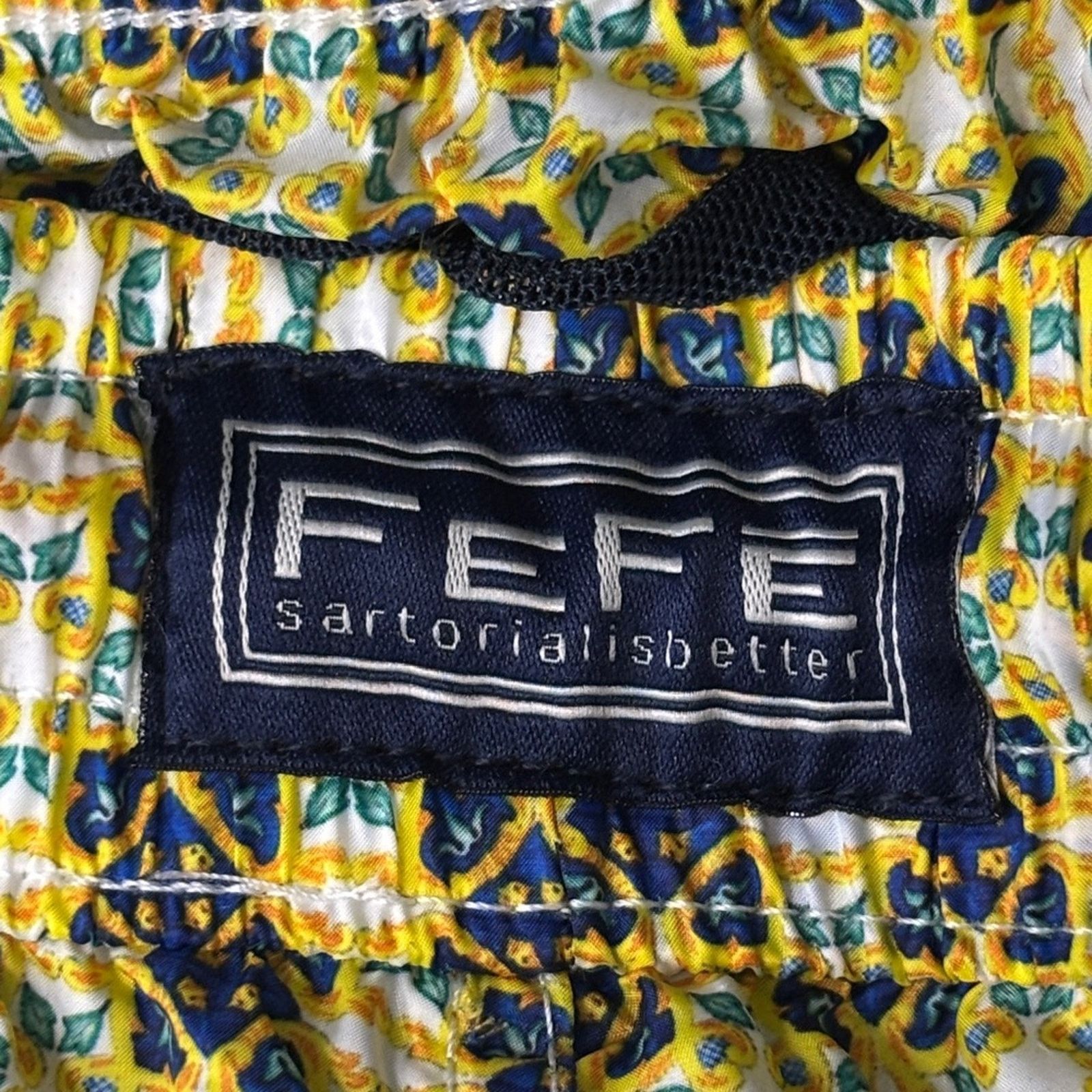 Other NWT Fefe Stylish Yellow and Blue Swim Trunks Size XL Size US 40 / EU 56 - 2 Thumbnail