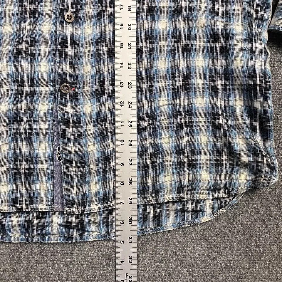 Nat Nast Nat Nast Shirt Mens Large Plaid Button Up American Fit Silk Size US L / EU 52-54 / 3 - 6 Thumbnail