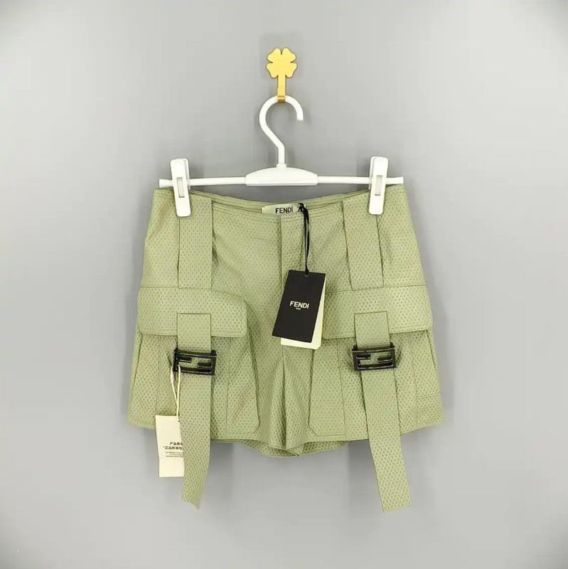 Fendi Fendi Green Women's Shorts, Size S 0089 Size 23" - 1 Thumbnail