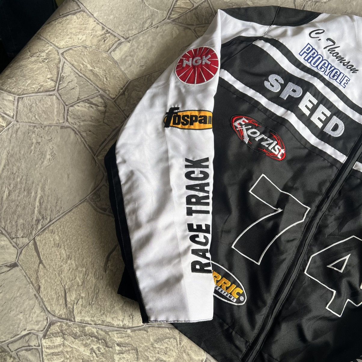 Japanese Brand Vintage Speed Rider Racing Team Moto Jacket Size US XL / EU 56 / 4 - 2 Thumbnail