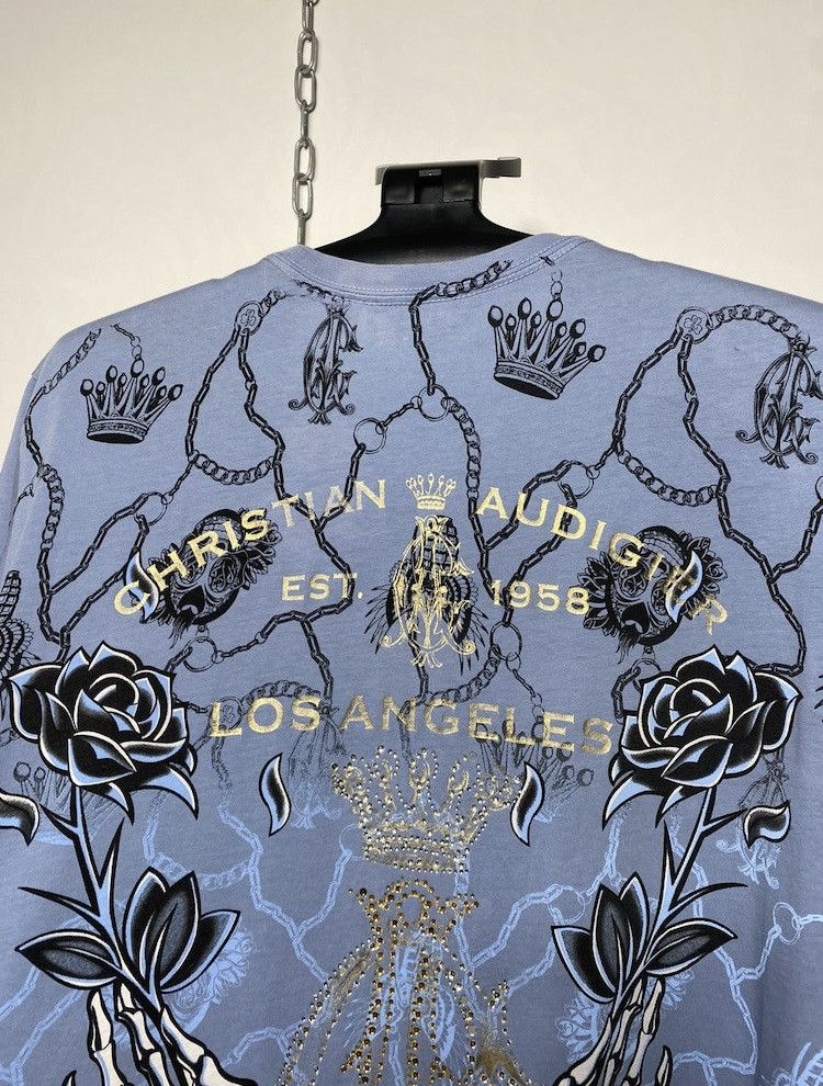 Christian Audigier Vintage Christian Audigier Y2k all over print t-shirt tee Size US XL / EU 56 / 4 - 11 Thumbnail