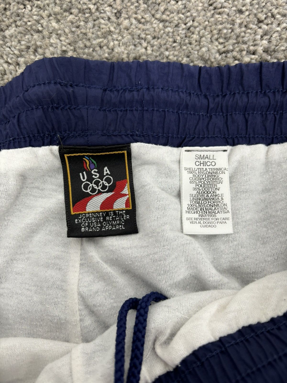 USA Olympics × Vintage Vintage 90s navy Usa Olympics track pants Size US 30 / EU 46 - 7 Thumbnail